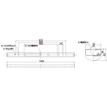 TENQOO直付40形W70調光 東芝ライテック