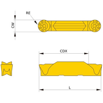 倣い、ぬすみ加工用 GYシリーズ インサート BMブレーカ(中送り加工用) 三菱マテリアル