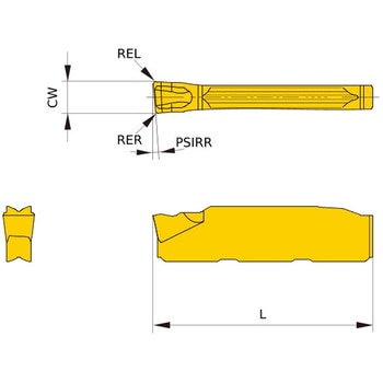 突切り加工用 GYシリーズ インサート R/L-GMブレーカ(中送り加工用) 三菱マテリアル