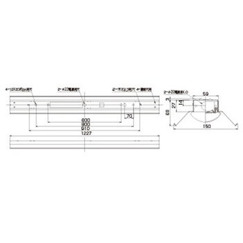 LEKT415693D-LS9 TENQOO直付40形反射笠 1個 東芝ライテック 【通販