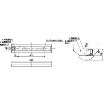 TENQOO直付W120調光連結用 東芝ライテック
