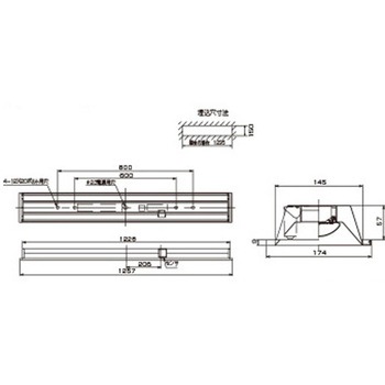 TENQOO埋込40形W150センサ 東芝ライテック