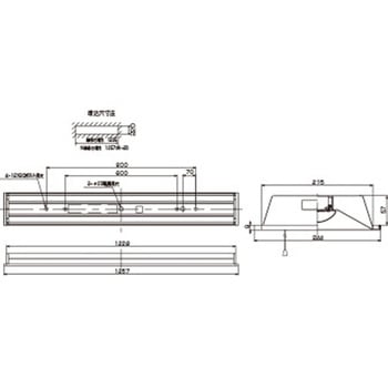 TENQOO埋込40形W220プル 東芝ライテック