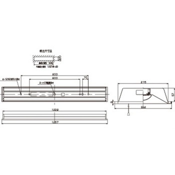 TENQOO埋込40形W220プル 東芝ライテック