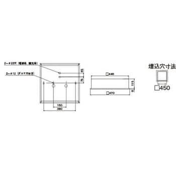 LEKR745651ZN-LD9 ベースライト□450プリズム 1個 東芝ライテック