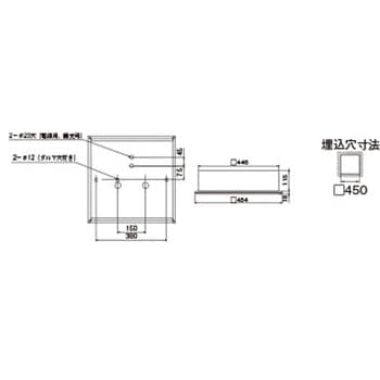 LEKR745851JL-LD9 ベースライト□450和風乳白 1個 東芝ライテック