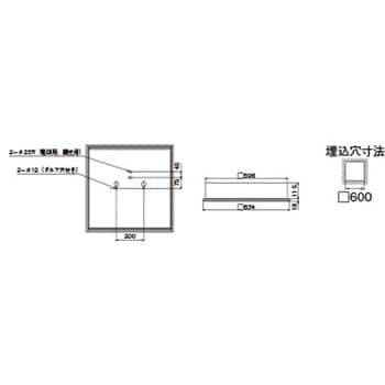 LEKR760101JN-LD9 ベースライト□600和風乳白 1個 東芝ライテック