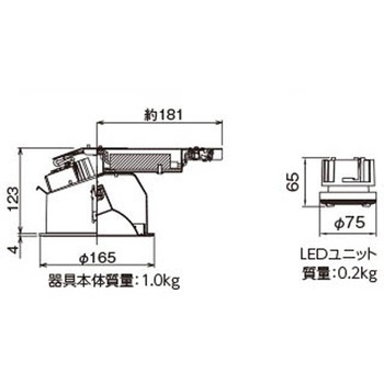 ユニット交換形DLウォールW 東芝ライテック