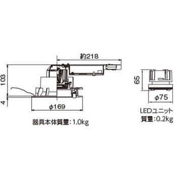 LEKD152015WY-LD9 ユニット交換形DLセンサ付 1個 東芝ライテック