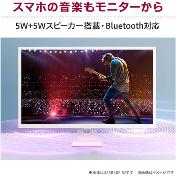 31.5インチ フルHDスマートモニター(1920x1080/IPS/HDMIx2/USBx2/スピーカー/チルト/ホワイトスタンド/3年保証) LG