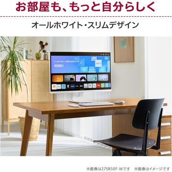 31.5インチ フルHDスマートモニター(1920x1080/IPS/HDMIx2/USBx2/スピーカー/チルト/ホワイトスタンド/3年保証) LG