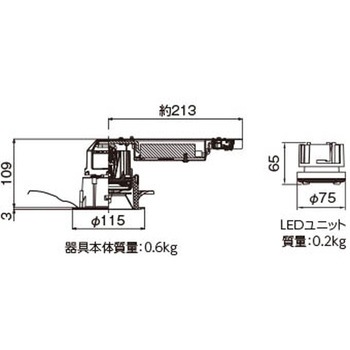 ユニット交換形DL銀色鏡面 東芝ライテック