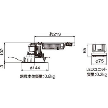 ユニット交換形DL銀色鏡面 東芝ライテック