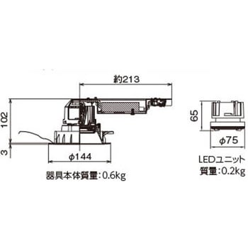 ユニット交換形DL銀色鏡面 東芝ライテック