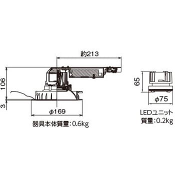 ユニット交換形DL銀色鏡面 東芝ライテック