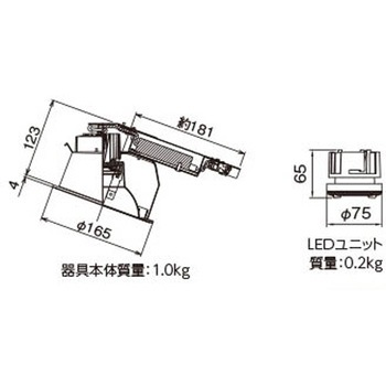 ユニット交換形DL傾斜天井 東芝ライテック