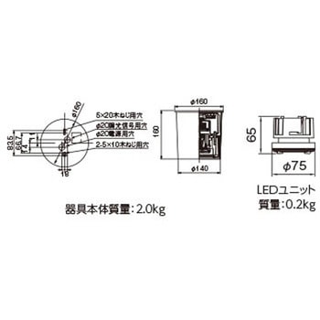 ユニット交換形DL軒下CL 東芝ライテック