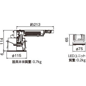 LEKD103913N-LS9 ユニット交換形DL軒下用 1個 東芝ライテック 【通販