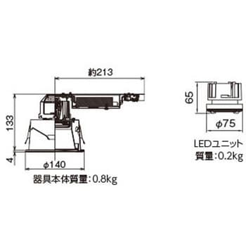 LEKD203914W-LD9 ユニット交換形DL軒下用 1個 東芝ライテック 【通販