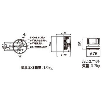 LEKG153411N-LS9 ユニット交換形DL直付CL 1個 東芝ライテック 【通販