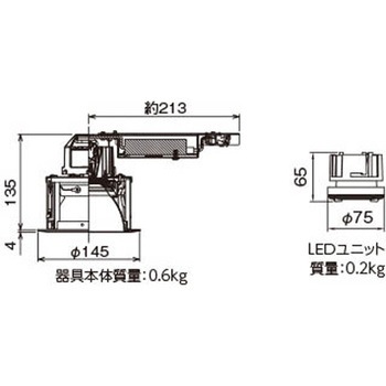 ユニット交換形DL白色深形 東芝ライテック