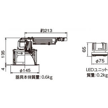 ユニット交換形DL白色深形 東芝ライテック