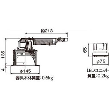 ユニット交換形DL白色深形 東芝ライテック