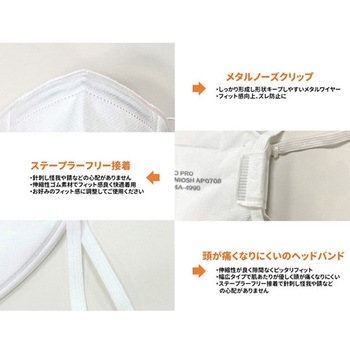 Aeropro N95マスク 30枚入 折りたたみ式 台湾製【1ケース20箱】 セーフラン安全用品