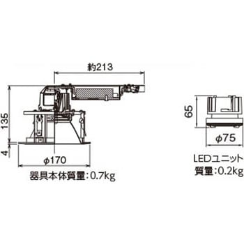 ユニット交換形DL白色深形 東芝ライテック