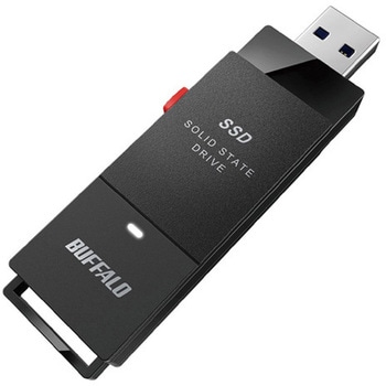 PC対応 USB3.2(Gen2)TV録画 スティック型SSD ブラック Type-C付属 SSD-SCTシリーズ BUFFALO(バッファロー)