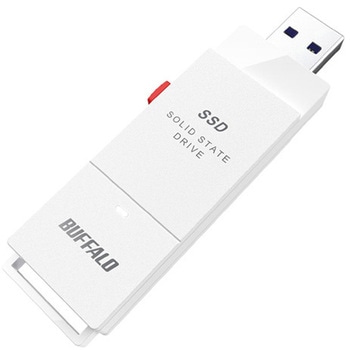 PC対応 USB3.2(Gen2)TV録画 スティック型SSD ホワイト Type-C付属 SSD-SCTシリーズ BUFFALO(バッファロー)