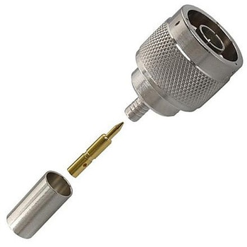 RF/同軸 N プラグ ストレート 50 Ω クリンプ AMPHENOL