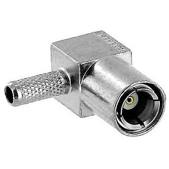 RF/同軸 SMB プラグ R/A 50 Ω クリンプ/SLDR AMPHENOL