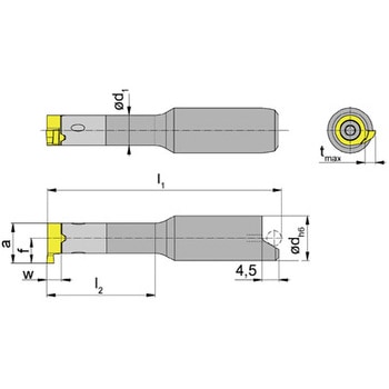 ミニ 小径溝入れ加工用ホルダー B111～ HORN