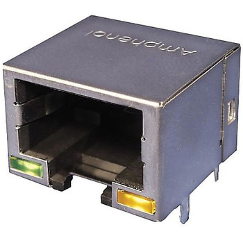 コネクタ モジュラー ジャック 1ポート 8P8C AMPHENOL