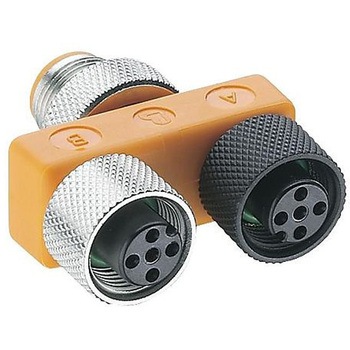 ASBS 2 M12-4 �X�v���b�^�[ M12 �R�l�N�^ 2�|�[�g Lumberg Automation 61412270