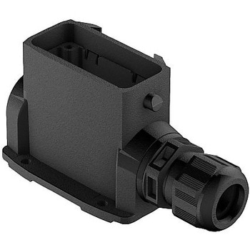 ハウジング W/ ケーブル グランド 10A 1レバー SMD ハーティング