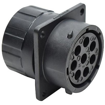 円形 コネクタ RCPT 8POS フランジ - AMPHENOL