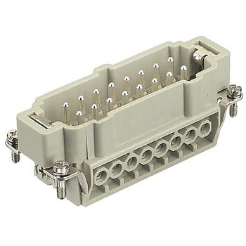 角型 HAN インサート プラグ 16 ポジション ネジ ハーティング