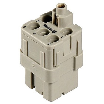 角型 電源 コネクタ ソケット 5 - ハーティング