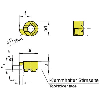 ミニ 小径溝入れ加工用インサート R108～ HORN