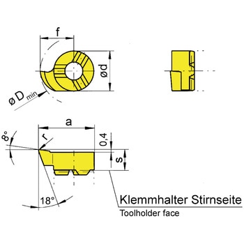 ミニ 小径溝入れ加工用インサート R108～ HORN