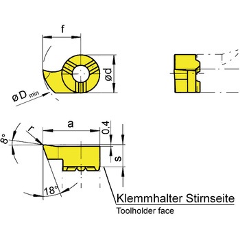 ミニ 小径溝入れ加工用インサート R114～ HORN
