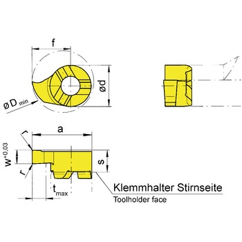 ミニ 小径溝入れ加工用インサート R11P～ HORN