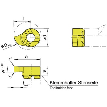 ミニ 小径溝入れ加工用インサート R11P～ HORN