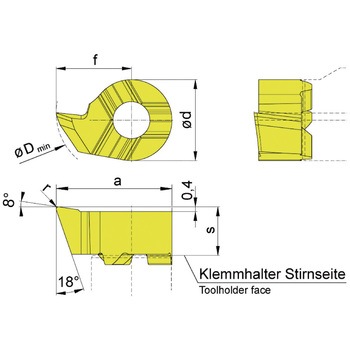 ミニ 小径溝入れ加工用インサート R11P～ HORN