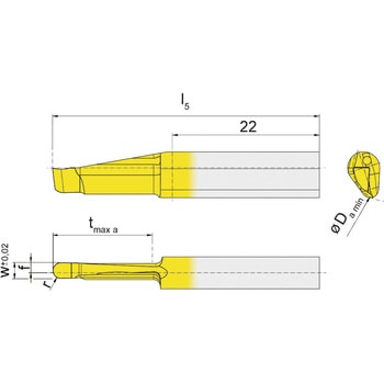 スーパーミニ 小径溝入れ加工用インサート RA105～ HORN