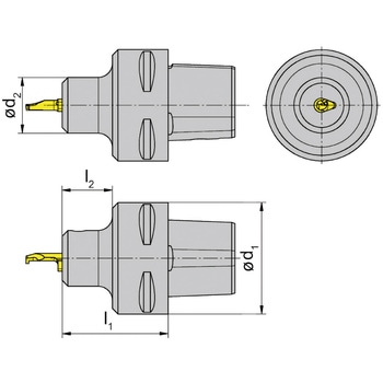 スーパーミニ 小径溝入れ加工用ホルダー RB105～ - HORN