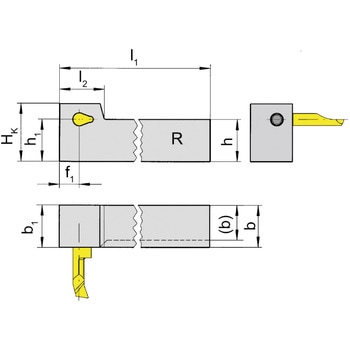 スーパーミニ 小径溝入れ加工用ホルダー RHC105～ - HORN