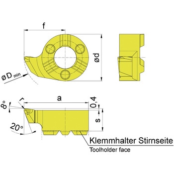 ミニ 小径溝入れ加工用インサート RS116～ HORN